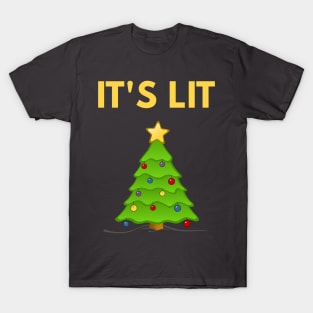It's Lit - Funny Christmas Shirt T-Shirt